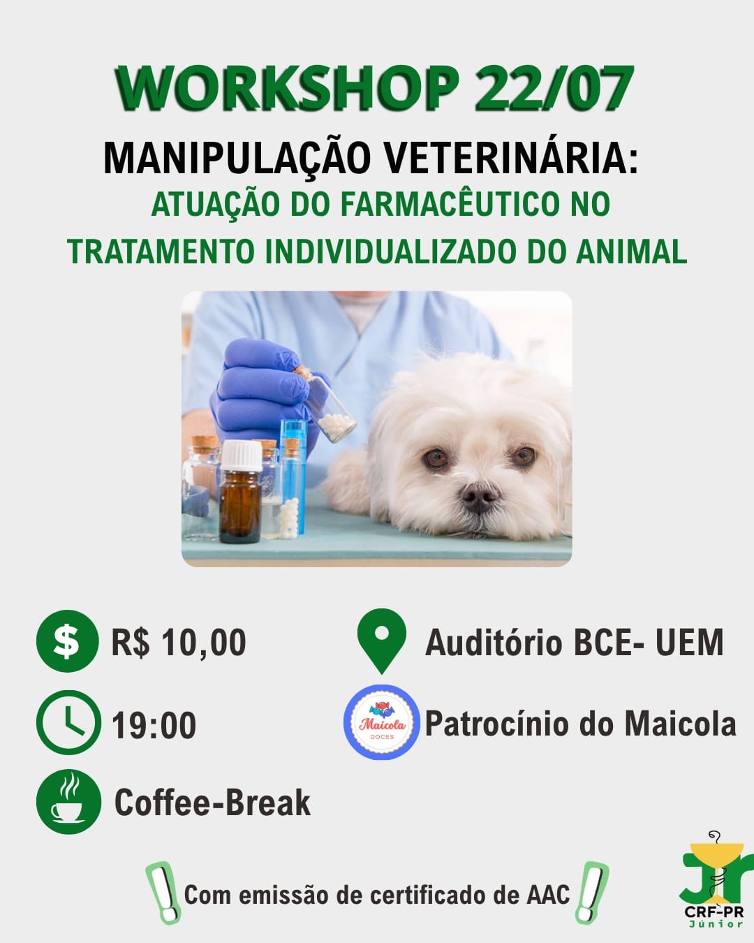 Manipulação Veterinária: Atuação do Farmacêutico no Tratamento Individualizado do Animal | Universidade Estadual de Maringá